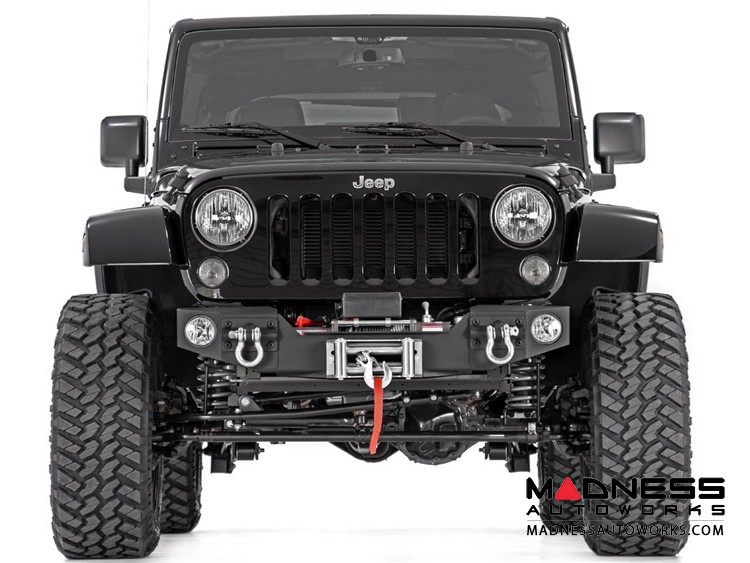 Rough Country 3.5 inch Jeep Suspension Lift Kit Control Arm Drop & V2 Shocks 18-20 Wrangler JL - 66870